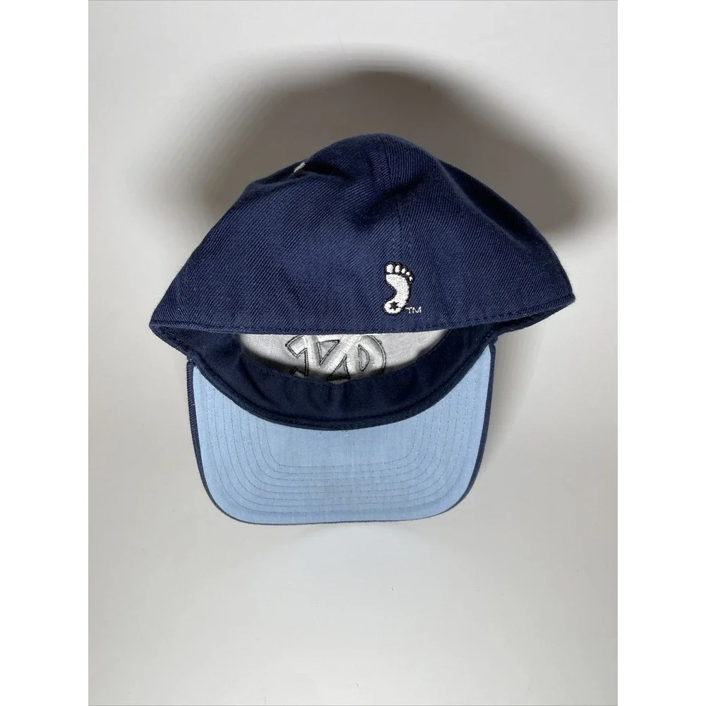 UNC Tar Heels Hat Navy Blue White Interlocking NC Logo Baseball Cap Mens